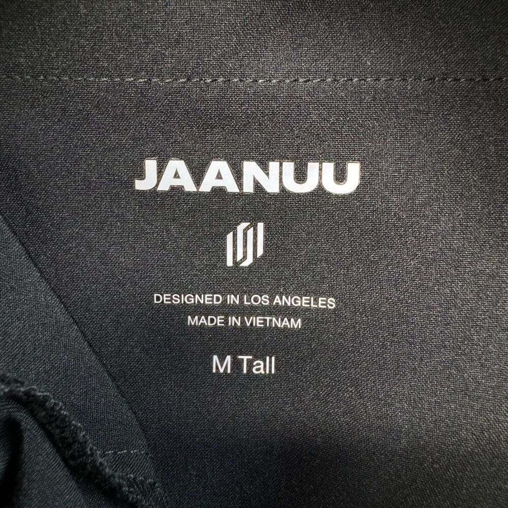 Jaanuu Scrub LOT Women's Medium Tall Black Top Pants Savi Tuck-In Stand-Collar - Picture 3 of 16